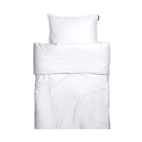 Biała pościel satynowa poszwa na kołdrę 200x220 Soul White Oeko-Tex 300 tc HIMLA