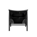 Fotel designerski Samurai - skóra Black drewno dębowe Black - NORR11