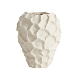 Ceramiczny wazon dekoracyjny Soil waniliowy - Muubs