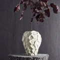 Ceramiczny wazon dekoracyjny Soil waniliowy - Muubs