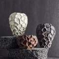 Ceramiczny wazon dekoracyjny Soil waniliowy - Muubs