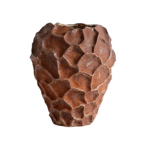 Ceramiczny wazon dekoracyjny Soil rudy - Muubs