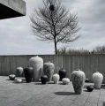 Floor vase jar Luna100 terracotta grey - Muubs