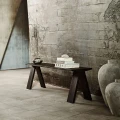 Duży szary wazon podłogowy Luna Grey60 z terakoty - Muubs