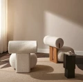 Stolik pomocniczy kolumna Quartz Earth z betonu włóknistego - NORR11