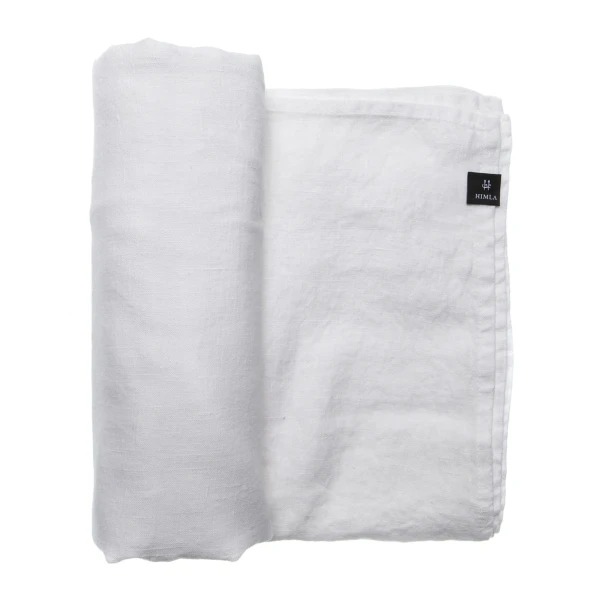 Lniany obrus na stół biały 145x250 Sunshine White - Himla