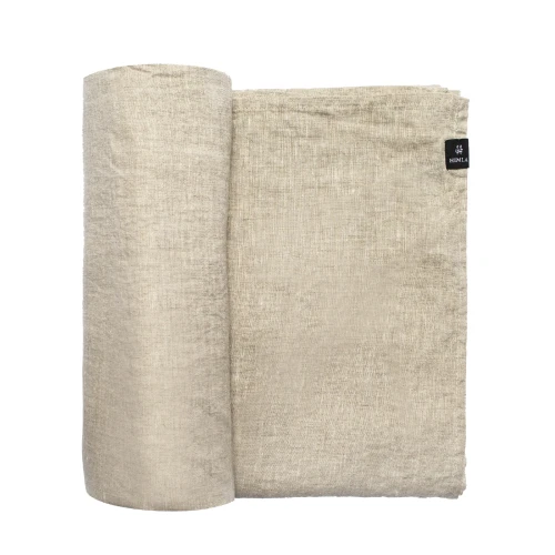 Lniany obrus na stół owsiankowy 145x330 Sunshine Oatmeal - Himla