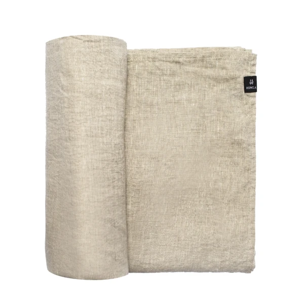 Lniany obrus na stół owsiankowy 145x330 Sunshine Oatmeal - Himla