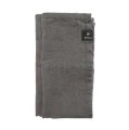 Lniane serwetki materiałowe na stół szare 45x45 Sunshine Charcoal, 4-pak - Himla