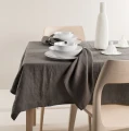 Lniane serwetki materiałowe na stół szare 45x45 Sunshine Charcoal, 4-pak - Himla