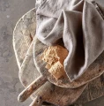 Lniane serwetki materiałowe na stół naturalne 45x45 Sunshine Natural, 4-pak - Himla