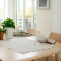 Lniane serwetki materiałowe na stół owsiankowy 45x45 Sunshine Oatmeal, 4-pak - Himla