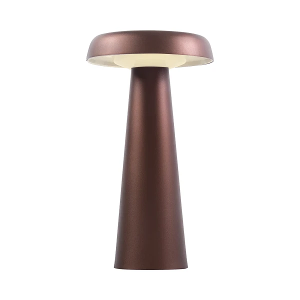 Lampa stołowa bezprzewodowa Arcello Led brązowy mosiężny - DFTP by Nordlux
