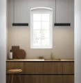 Black slat pendant lamp Beau 50 - DFTP by Nordlux
