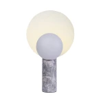 Lampa stołowa nowoczesna Caché marmur i metal szary mat - DFTP by Nordlux