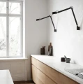Czarna lampa architektoniczna stołowa z funkcją kinkietu Nobu - DFTP by Nordlux