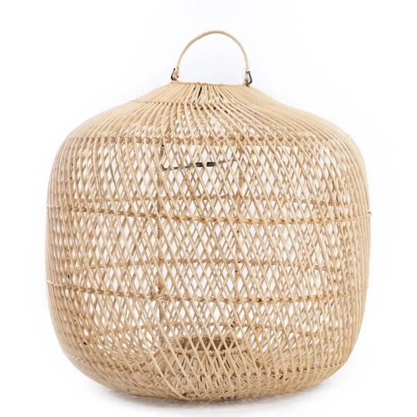Rattanowy klosz do lampy wiszącej Batu Bolong L - Bazar Bizar
