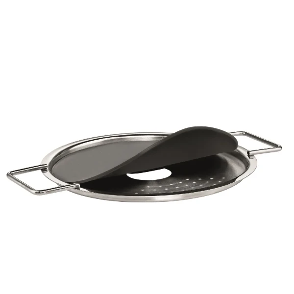 Draining lid 16 cm Eva Trio stainless steel silicone - Eva Solo