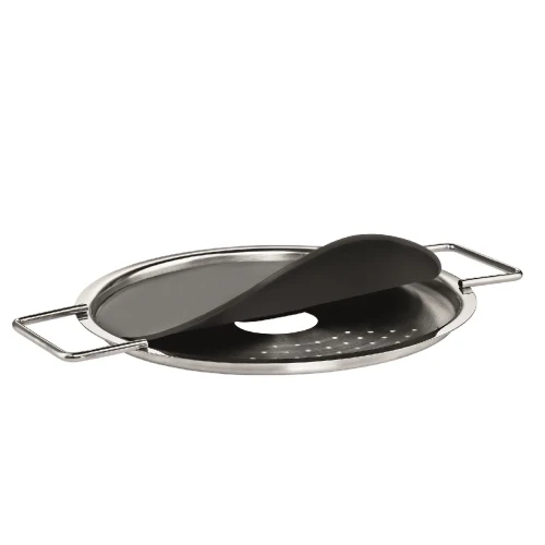 Draining lid 20 cm Eva Trio stainless steel silicone - Eva Solo