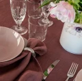 Obrączka na serwetki srebrna Monaco Silver, 4 sztuki - Himla