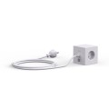 Listwa zasilająca kostka z usb, Square 1 Gotland Grey szara - Avolt