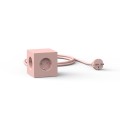 Power cube with usb Square 1 Old Pink - Avolt