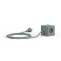Power cube with usb Square 1 Oak Green - Avolt
