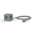 Power cube with usb Square 1 Oak Green - Avolt