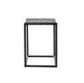 Stool with braided leather seat Soho - Muubs