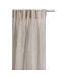Lniana firana woalowa beżowa 140x250 Skylight Fog, 1 szt - Himla