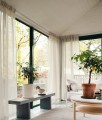Lniana firana woalowa naturalna 140x250 Skylight Oatmeal, 1 szt - Himla