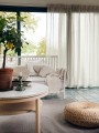Lniana firana woalowa naturalna 280x250 Skylight Oatmeal, 1 szt - Himla