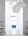 Lniana firana woalowa biała 280x250 Skylight White, 1 szt - Himla