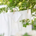 Linen duvet cover 220x220 Sunrise White Premium - Himla