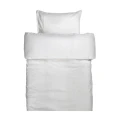 Pościel lniana poszwa na kołdrę 220x220 Sunrise White Premium - Himla