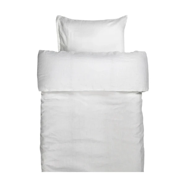 Pościel lniana poszwa na kołdrę 220x220 Sunrise White Premium - Himla