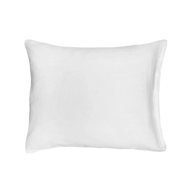 Pościel lniana poszewki na poduszki 50x60 Sunrise White Premium, 2 szt - Himla
