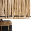Table lamp Skiathos Natural Black - Bazar Bizar