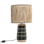 Lampa stołowa Skiathos Natural Black - Bazar Bizar