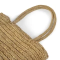 Raffia woven shopper bag Ti Amo - Bazar Bizar
