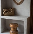 Raffia woven shopper bag Ti Amo - Bazar Bizar