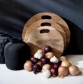 Round teak board Natural 35 - Bazar Bizar