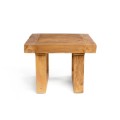 Wooden table Natural 50x50 reclaimed teak - Bazar Bizar