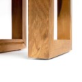 Wooden table Natural 50x50 reclaimed teak - Bazar Bizar