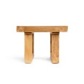Wooden table Natural 50x50 reclaimed teak - Bazar Bizar