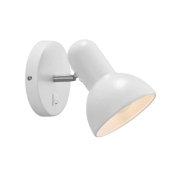 Biała lampa ścienna Texas z metalu NORDLUX