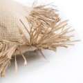 Decorative pillow Bonita 40x40 jute raffia - Bazar Bizar