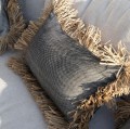 Decorative pillow Cotton Bonita 30x50 cotton raffia - Bazar Bizar