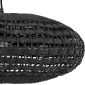 Lampa sufitowa rattanowa czarna Rota 56 - Pomax