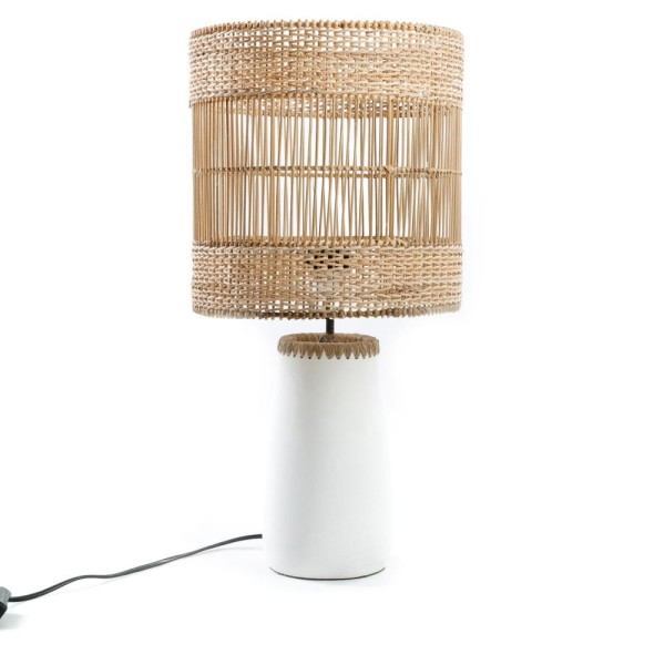 Lampa stołowa rattanowa Kiska - Bazar Bizar